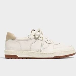 Madewell White Leather Court Sneaker